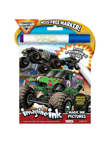 Libro para Colorear Monster Jam Bendon | 16 Páginas Actividades