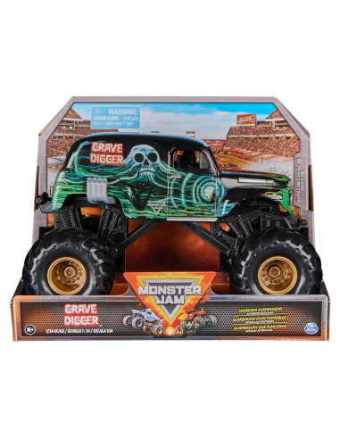 Camión Monstruo Die-Cast Grave Digger 1:24 Spin Master