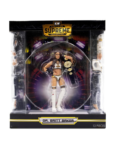 Figura de Acción Britt Baker AEW Ringside 27.94x17.78 cm Figura de Acción Britt Baker AEW Ringside 27.94x17.78 cm