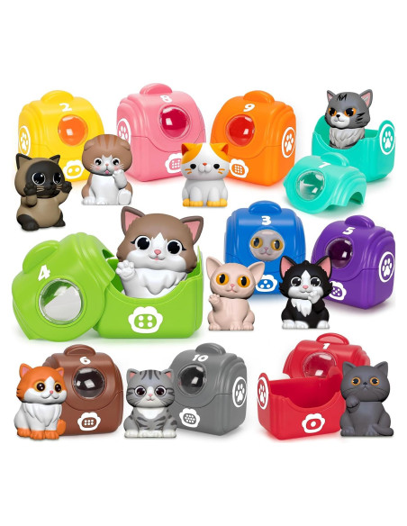 Juguete de Aprendizaje Aigybobo Gatito 20 Pcs para Niños 1-3 Años Juguete de Aprendizaje Aigybobo Gatito 20 Pcs para Niños 1-3 Años