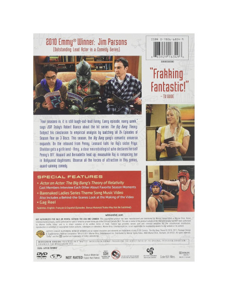 La Teoría del Big Bang - Cuarta Temporada Completa en DVD La Teoría del Big Bang - Cuarta Temporada Completa en DVD