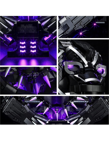 Kit de Luz LED YEABRICKS para Lego 76215 Marvel Black Panther