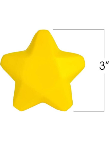 Paquete de 12 Pelotas Antiestrés Estrella ArtCreativity 7.62 cm
