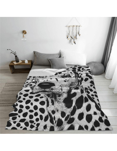 Manta de Franela Dálmata 127x152cm Suave y Ligera
