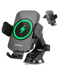 Cargador de Coche Inalámbrico MOYAC 15W Soporte Automático