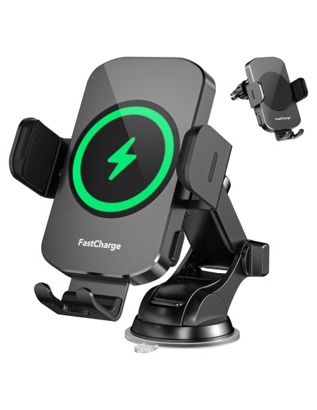 Cargador de Coche Inalámbrico MOYAC 15W Soporte Automático Cargador de Coche Inalámbrico MOYAC 15W Soporte Automático