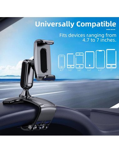 Soporte para Teléfono de Auto DAZHONGFZ Rotación 360 Negro