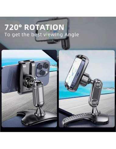 Soporte para Teléfono de Auto DAZHONGFZ Rotación 360 Negro