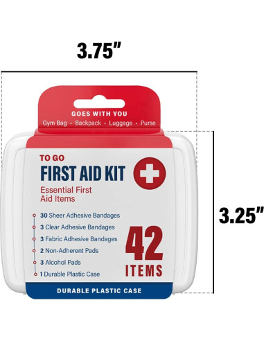 Kit de Primeros Auxilios DecorRack 42 Piezas para Viajes