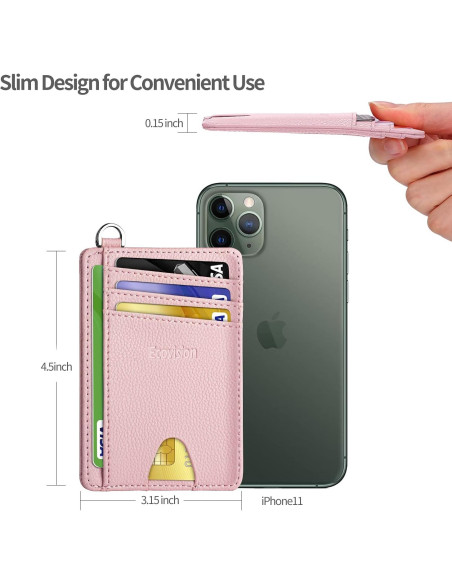 Billetera Minimalista EcoVision EV-CW Rosa con Bloqueo RFID Billetera Minimalista EcoVision EV-CW Rosa con Bloqueo RFID