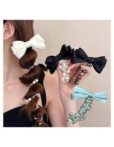 Diademas Espirales Trenzadas HONGCAUP 4 Pcs Lazo Elástico Diademas Espirales Trenzadas HONGCAUP 4 Pcs Lazo Elástico