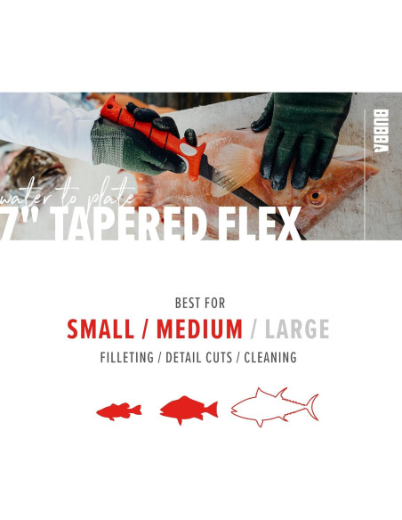 Cuchillo de Pesca BUBBA Flex Fillet 18 cm Acero Inoxidable Cuchillo de Pesca BUBBA Flex Fillet 18 cm Acero Inoxidable