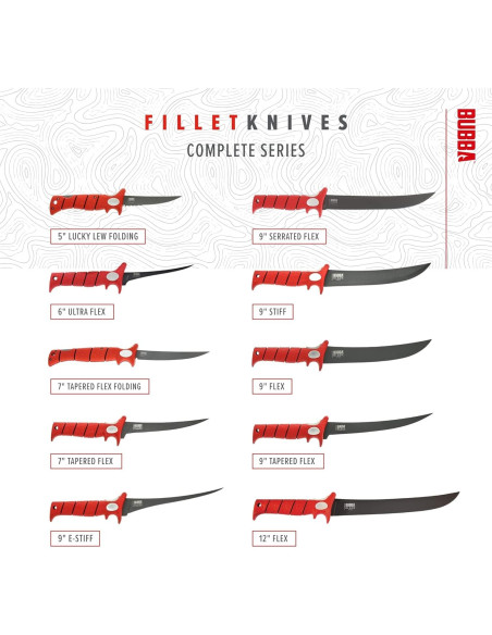 Cuchillo de Pesca BUBBA Flex Fillet 18 cm Acero Inoxidable Cuchillo de Pesca BUBBA Flex Fillet 18 cm Acero Inoxidable
