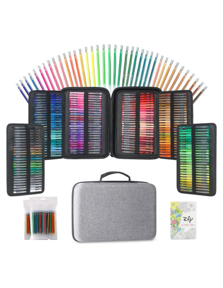 Bolígrafos de Gel LIULIUCAI 312 Colores Brillantes para Colorear Bolígrafos de Gel LIULIUCAI 312 Colores Brillantes para Colorear