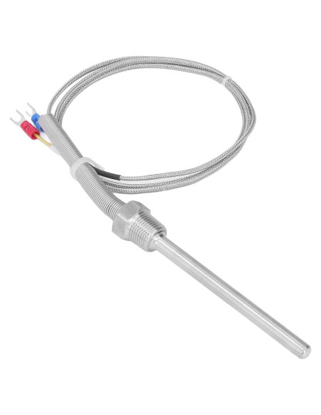 Termopar Tipo K Srliya 0-400C 8mm x 100mm Sonda Inoxidable Termopar Tipo K Srliya 0-400C 8mm x 100mm Sonda Inoxidable