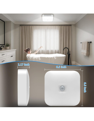 Luz de Techo Inalámbrica TOOWELL con Sensor de Movimiento 500LM