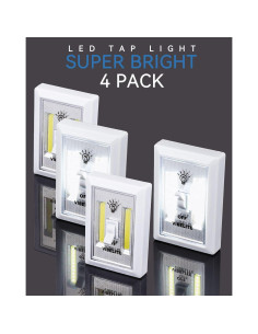 Luz de Armario VIBELITE LED Táctil Inalámbrica 4 Piezas 2