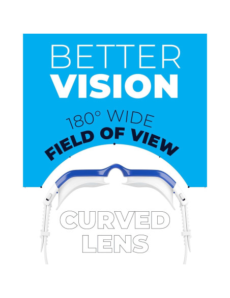 Gafas de natación AqtivAqua con lentes amplios y antiempañante Gafas de natación AqtivAqua con lentes amplios y antiempañante