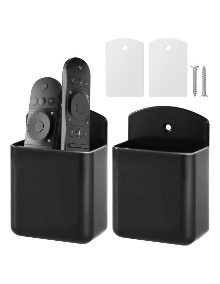 Soporte de Control Remoto Jeqqinuz 2 Piezas Negro - Instalación Fácil Soporte de Control Remoto Jeqqinuz 2 Piezas Negro - Instalación Fácil
