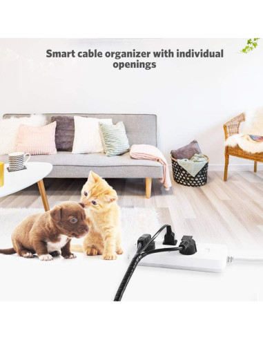 Envoltura de Cable Espiral AGPTEK 10m 2-Pack Flexible y Duradera