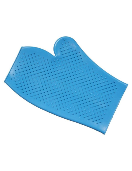 Guante de Aseo de Goma Tough 1 Turquesa para Caballos Guante de Aseo de Goma Tough 1 Turquesa para Caballos