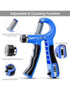 Kit de Fortalecimiento de Agarre ALMAH GS02 - 5 Piezas Ajustables 2