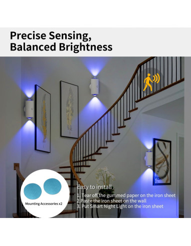 Luz Nocturna con Sensor de Movimiento Shilin USB Tipo-C 11cm