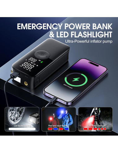Compresor de Aire Portátil Evebless EB008 20000mAh 180PSI