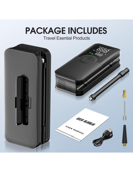 Compresor de Aire Portátil Evebless EB008 20000mAh 180PSI Compresor de Aire Portátil Evebless EB008 20000mAh 180PSI