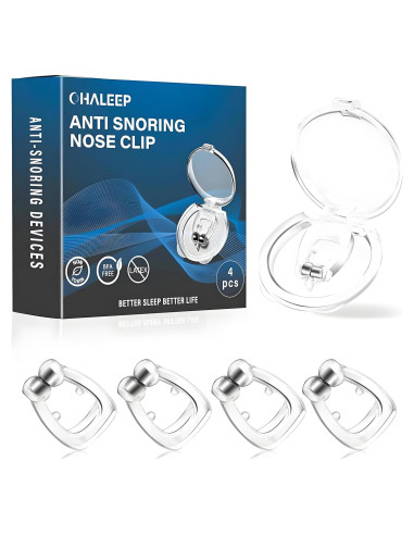 Clip Nasal Anti Ronquidos OHALEEP Silicona Transparente M