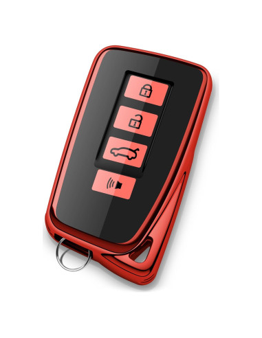 Funda de Llave de Coche Tengare Rojo para Lexus 2019-2022