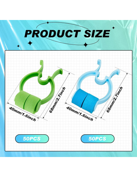 Clips Nasales para Hemorragias Fabbay - 100 Pcs, Azul y Verde Clips Nasales para Hemorragias Fabbay - 100 Pcs, Azul y Verde