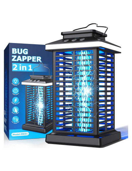 Zapper de Insectos KOOSA 4000V Recargable con Luz LED Zapper de Insectos KOOSA 4000V Recargable con Luz LED