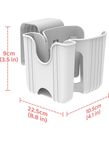 Soporte para Tazas Infantil iLulala Gris Compatible Carriolas