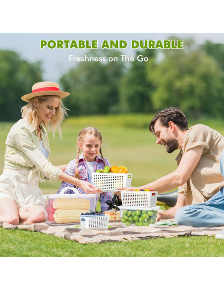LUXEAR Set de Contenedores para Frutas y Verduras 3P, Herméticos LUXEAR Set de Contenedores para Frutas y Verduras 3P, Herméticos