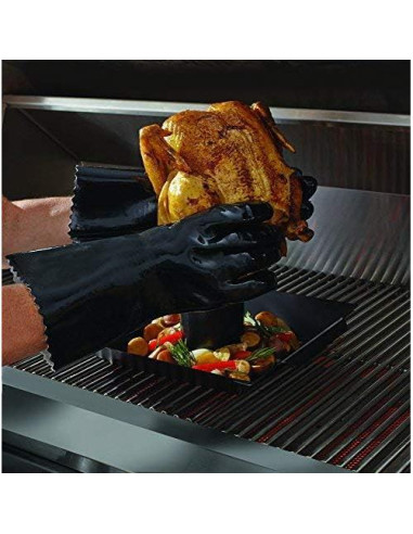 Brocha de Basting Mr. Bar-B-Q 02103Y Mango Largo Madera