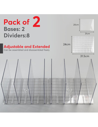 Organizador de Bolsos Hecho Moderno - Paquete de 2 Ajustables