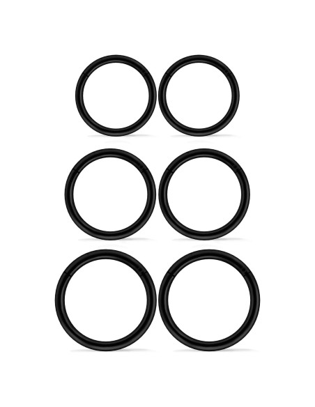 3 Pares Aros Nasales 316L Acero Quirúrgico Negro 14G 3 Pares Aros Nasales 316L Acero Quirúrgico Negro 14G
