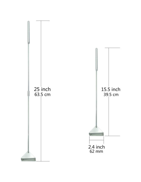 Raspador de Algas Acero Inoxidable TEXNINC 63.5cm con 10 Cuchillas Raspador de Algas Acero Inoxidable TEXNINC 63.5cm con 10 Cuchillas