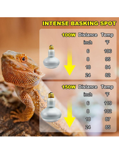 Bombilla de Calor para Reptiles MIXJOY 100W - Paquete de 2