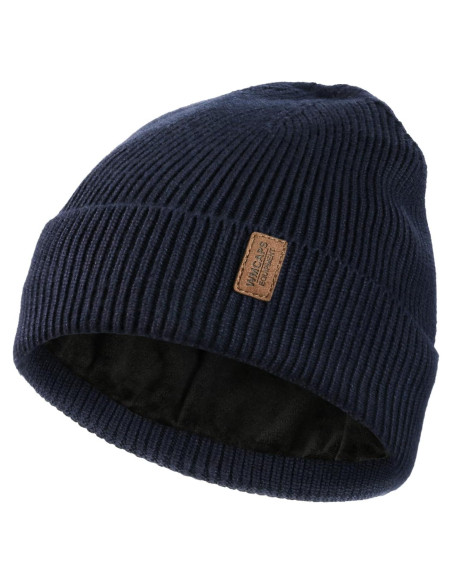 Gorro de invierno Wmcaps unisex forro polar azul marino Gorro de invierno Wmcaps unisex forro polar azul marino