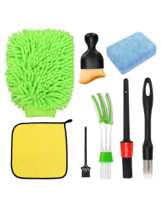 Kit de Lavado de Autos Vidspl con Mitón y Cepillos Detalle