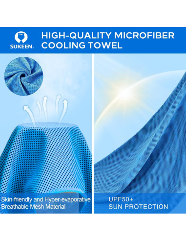 Toalla Enfriadora Sukeen 101.6x30.5 cm Microfibra Deportiva