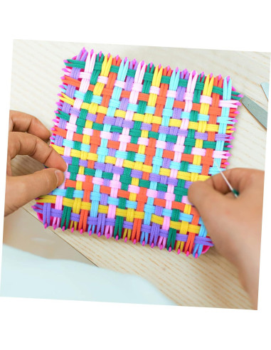 CHILDWEET Kit de Telar 192 Piezas Cuerda Trenzada Elástica