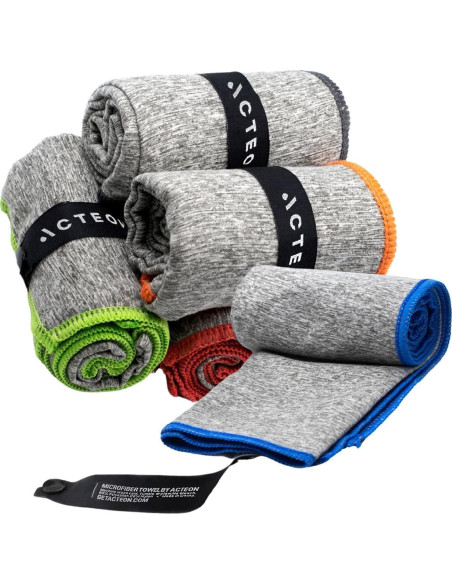 Toalla de Gimnasio Acteon Microfibra 5 Piezas Secado Rápido Toalla de Gimnasio Acteon Microfibra 5 Piezas Secado Rápido