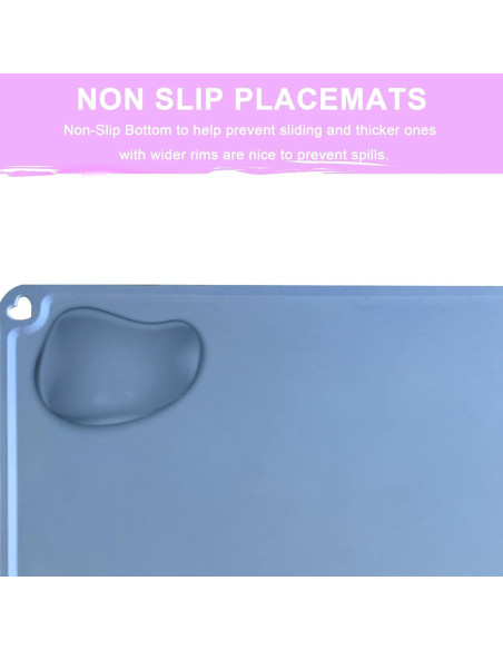 Manteles de Silicona Mudocp para Niños - 3 Piezas Antideslizantes Manteles de Silicona Mudocp para Niños - 3 Piezas Antideslizantes