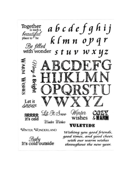 Sellos de Silicona Transparentes AHTOLS 26 Letras Minúsculas y Mayúsculas Sellos de Silicona Transparentes AHTOLS 26 Letras Minúsculas y Mayúsculas
