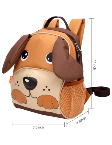 Mochila Aislada Yodo para Niños con Arnés y Etiqueta - Perro