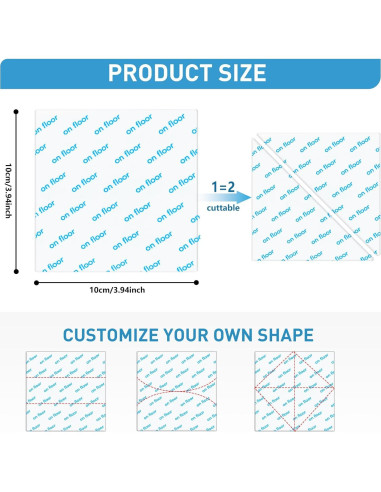 GOSALISU Almohadillas Antideslizantes 8 Pcs para Alfombras