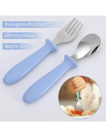 Set de Cubiertos para Niños Pimoys 6 Piezas Acero Inoxidable Set de Cubiertos para Niños Pimoys 6 Piezas Acero Inoxidable